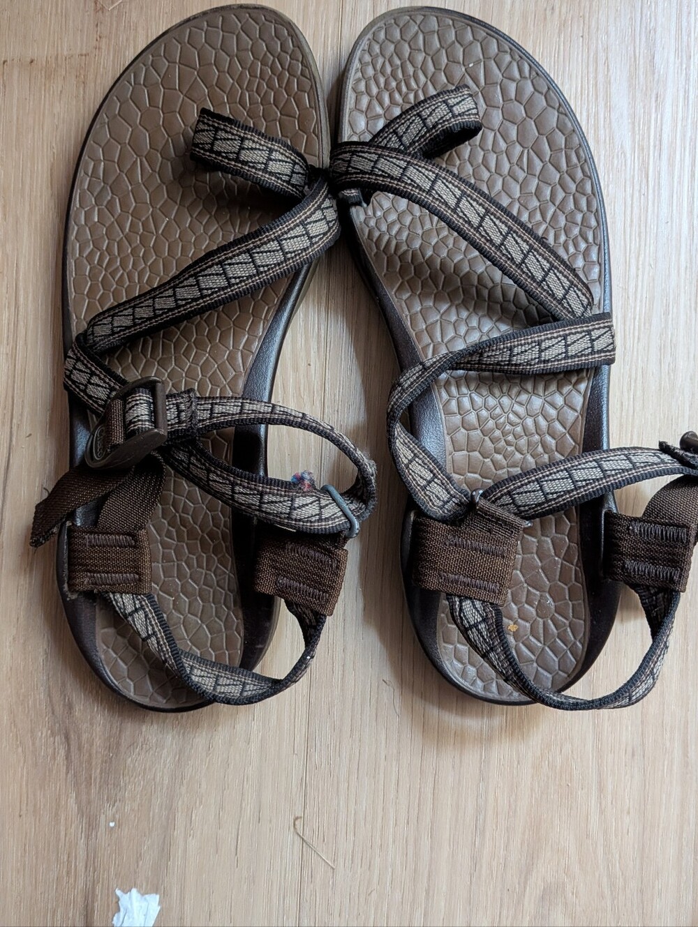 Chaco Z2 Sport Hiking Sandals Vibram Sole Brown Adjustable Womens Size 10W